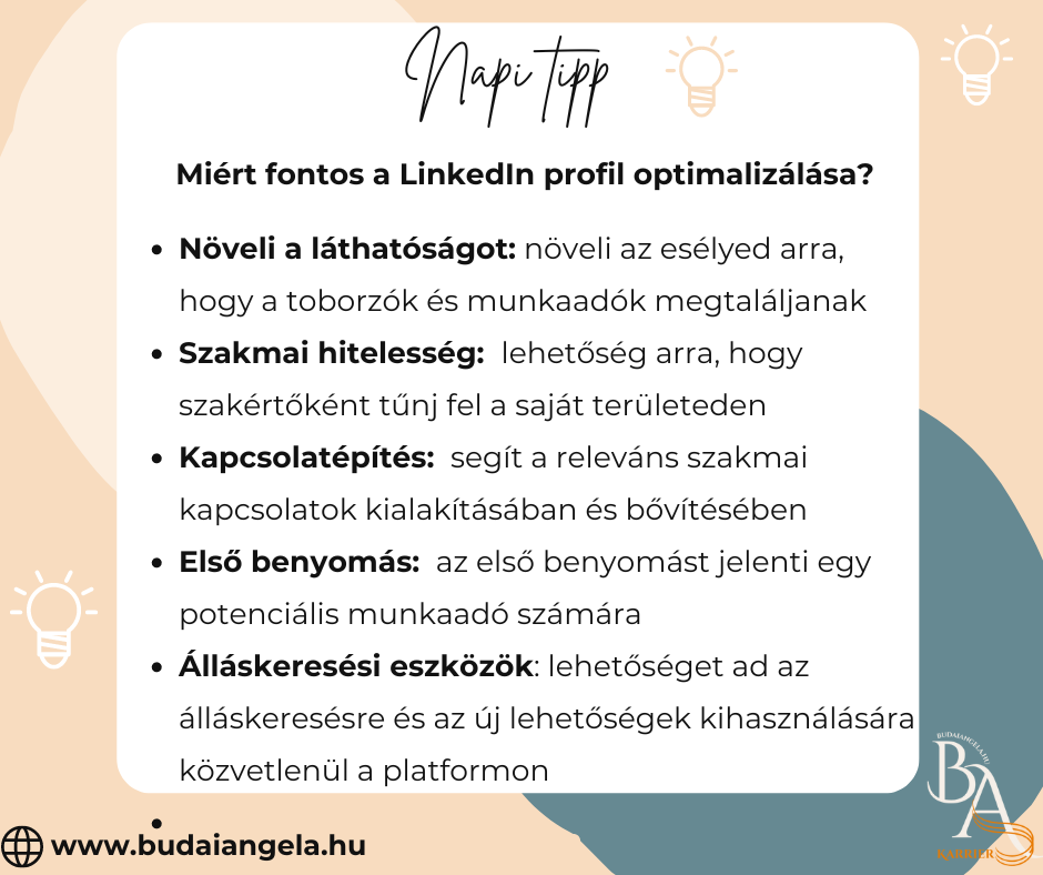 LinkedIn optimalizálás