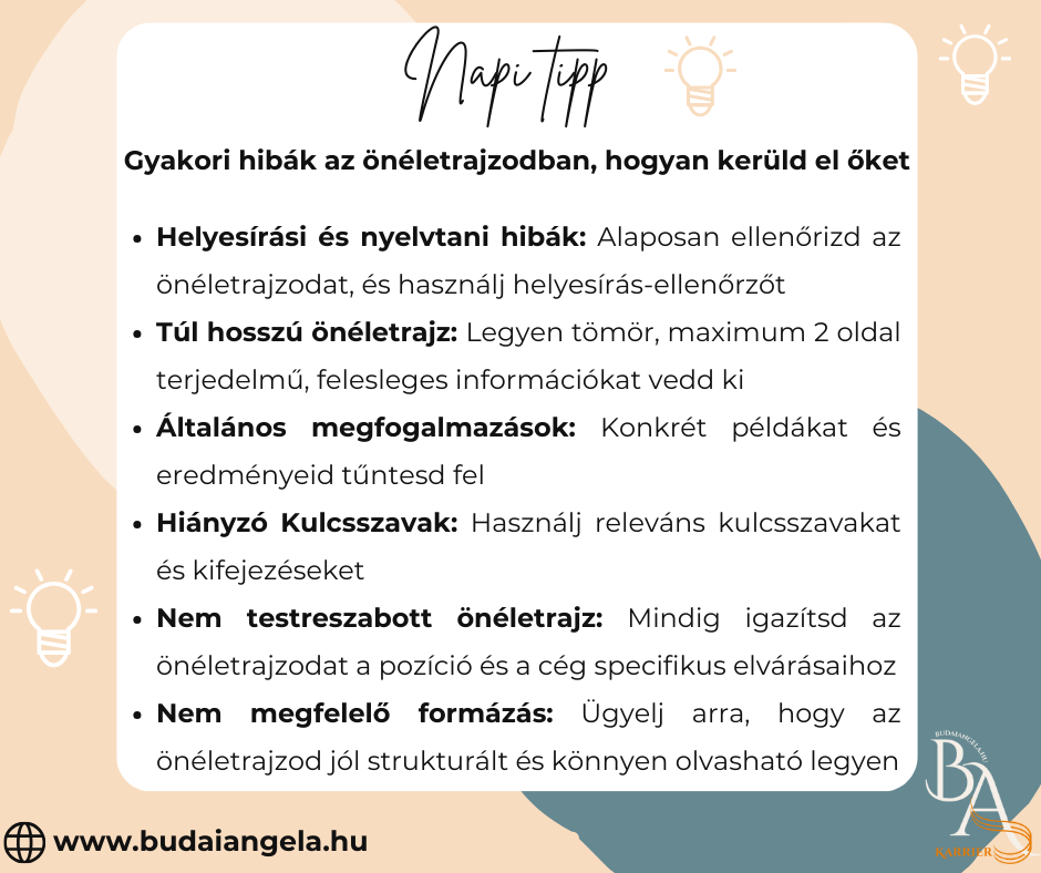 Önéletrajz hibák